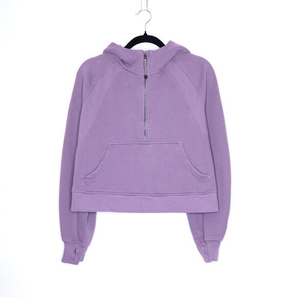 LULULEMON Scuba Oversized 1/2 Zip Hoodie Sweatshirt Dusky Lavender Women's M/L - Picture 1 of 15